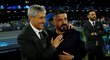 Trenér Barcelony Quique Setién s koučem Neapole Gennarem Gattusem