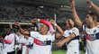 Hráči PSG slaví postup do semifinále Ligy mistrů