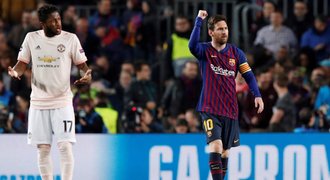 SESTŘIHY LM: Messi srazil United, Ajax senzačně vyřadil Juventus