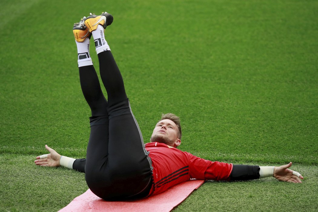 Tomáš Vaclík už si s týmem zatrénoval na Old Trafford