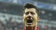 Robert Lewandowski a jeho oslava vstřelené branky proti Arsenalu