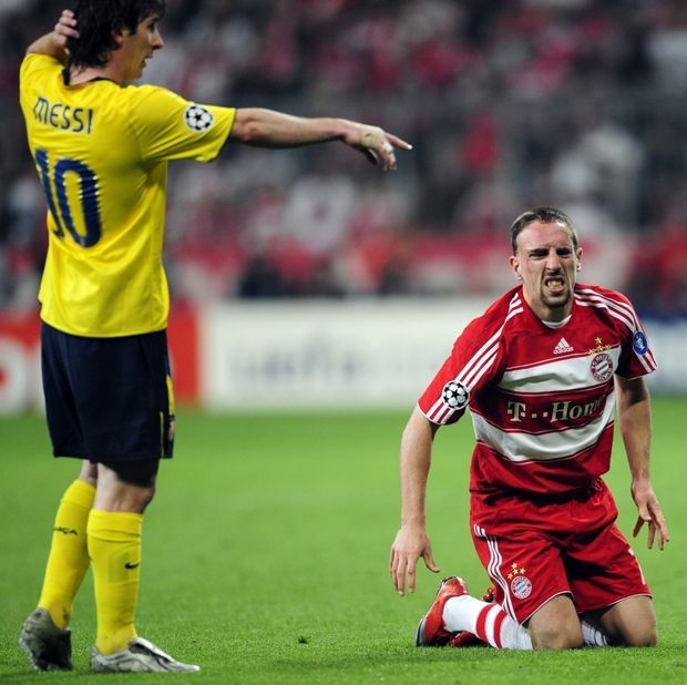 Frank Ribery s Lionelem Messim Frank Ribery s Lionelem Messim