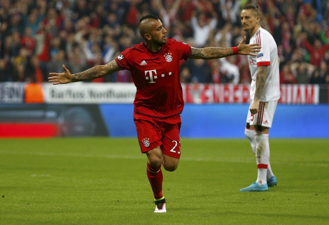 Arturo Vidal poslal Bayern do vedení už ve druhé minutě utkání