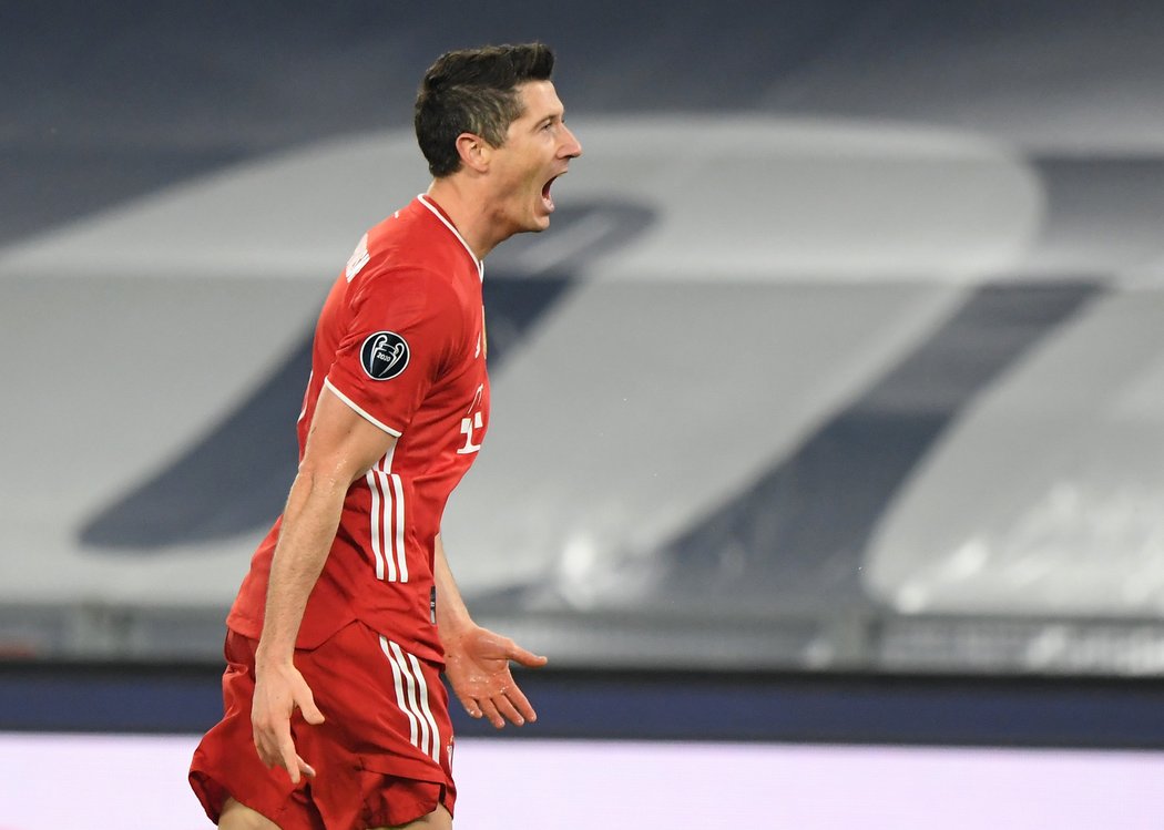 Robert Lewandowski otevřel skóre zápasu s Laziem