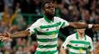 Odsonne Edouard z Celtiku Glasgow oslavuje svou trefu proti rumunské Kluži v 3. předkole Ligy mistrů