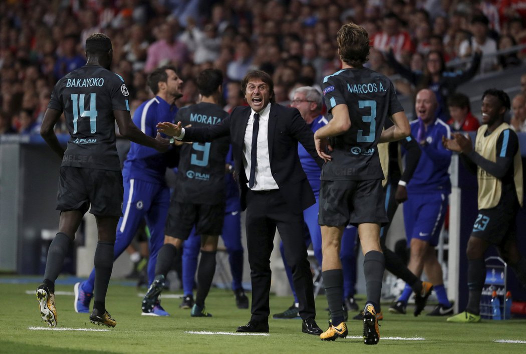 Antonio Conte si s Chelsea odváží výhru 2:1 na půdě Atlétika Madrid