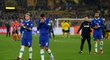 Fotbalisté Chelsea smutní po prohře s Dortmundem