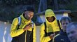 Hráči Borussie Dortmund těsně po explozi u jejich autobusu při cestě na čtvrtfinálové utkání Ligy mistrů s Monakem