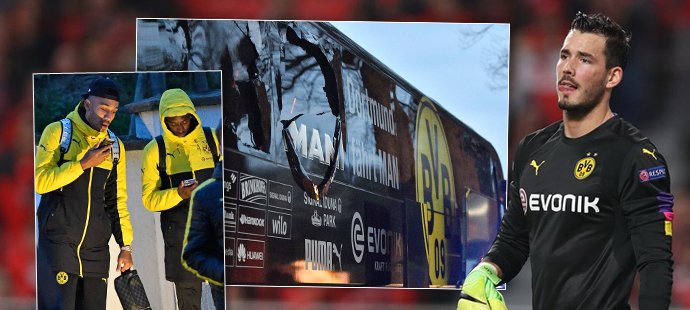 Hráči Borussie Dortmund byli po explozi u jejich autobusu v šoku, zápas čtvrtfinále Ligy mistrů s Monakem byl kvůli incidentu odložený