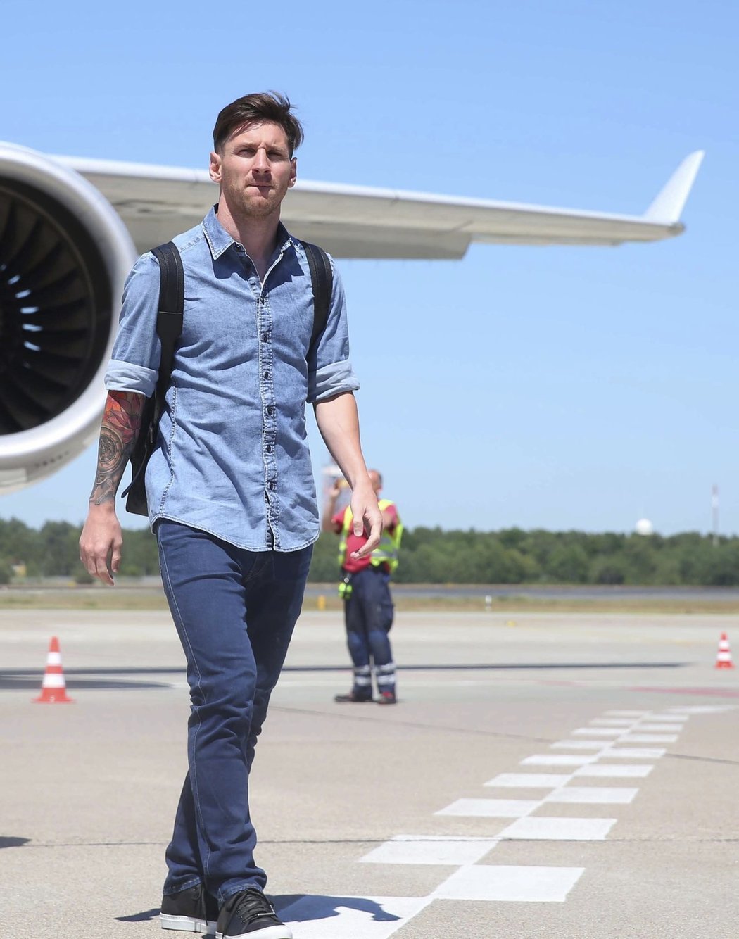 Nejsledovanější hráč sobotního finále. Lionel Messi.