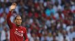 Virgil van Dijk během finálového utkání mezi Liverpoolem a Tottenhamem