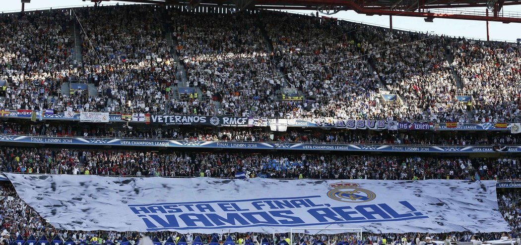 Real Madrid měl ve finále Ligy mistrů pořádnou podporu fanoušků
