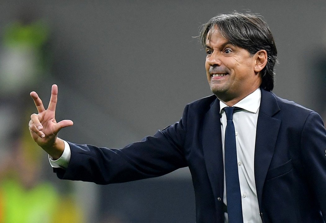 Trenér Interu Milán Simone Inzaghi