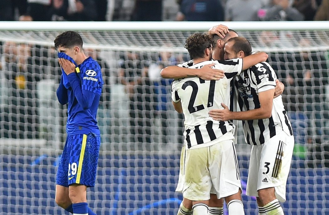 Radost fotbalistů Juventusu po skalpu Chelsea