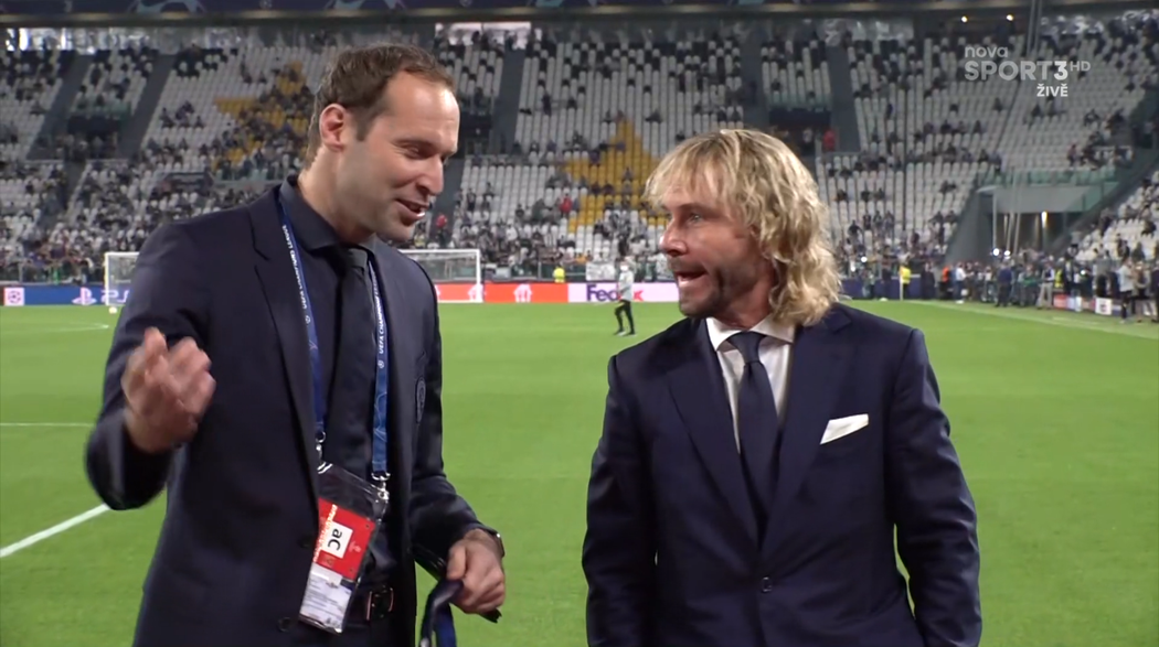 Pavel Nedvěd ve společnosti Petra Čecha