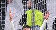 Vztekající se Cristiano Ronaldo při mači s Ajaxem