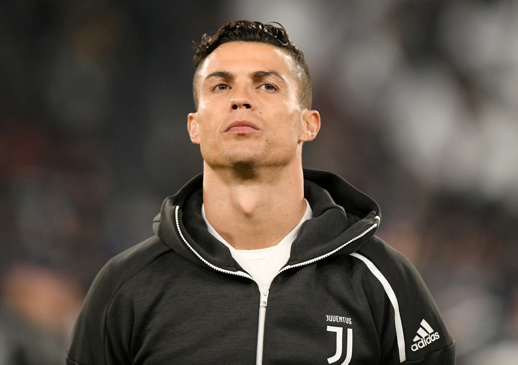 Útočník Juventusu Cristiano Ronaldo před utkáním s Atlétikem Madrid