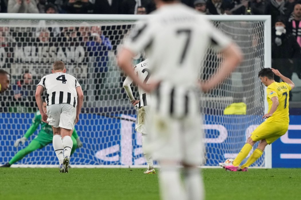 Gerard Moreno proměnil proti Juventusu penaltu
