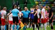 Situace u střídačky fotbalistů Lipska v závěru čtvrtfinále Ligy mistrů proti Atlétiku Madrid