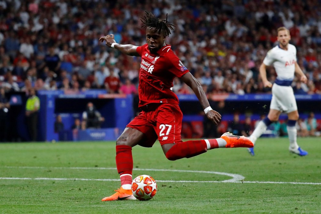 Divock Origi druhou brankou pojistil vítězství Liverpoolu nad Tottenhamem ve finále Ligy mistrů