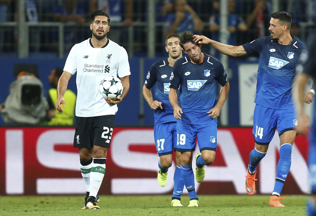 Mark Uth dal jedinou branku Hoffenheimu proti Liverpoolu