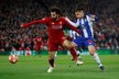 Útočník Liverpoolu Salah ve čtvrtfinále Ligy mistrů s Portem