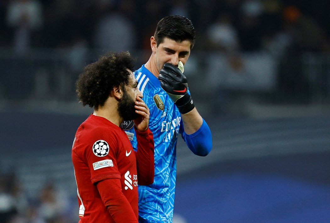 Muhammad Salah a Thibaut Courtois si měli co o pauze říct