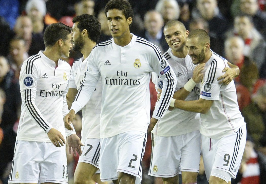 Fotbalisté Realu Madrid v prvním poločase dominovali