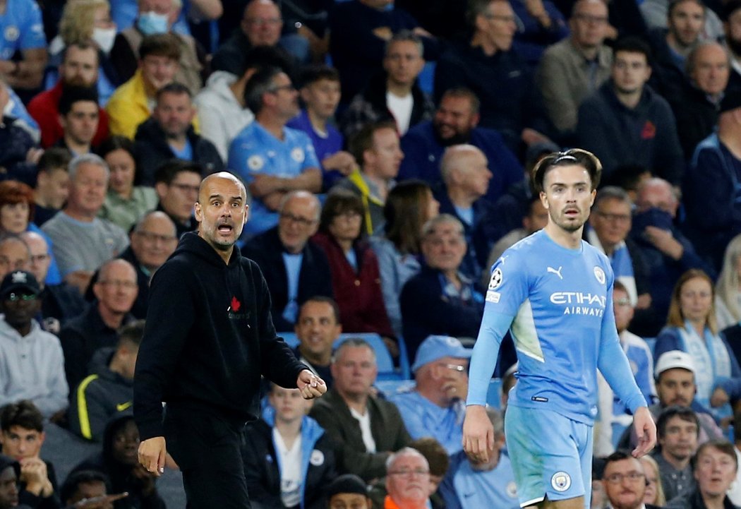 Pep Guardiola chválil po přestřelce s Lipskem Jacka Grealishe