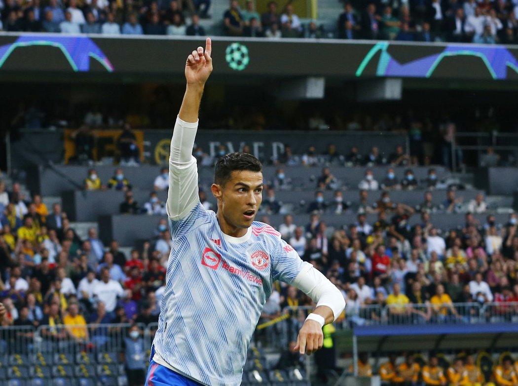 Cristiano Ronaldo slaví rychlý gól v Bernu