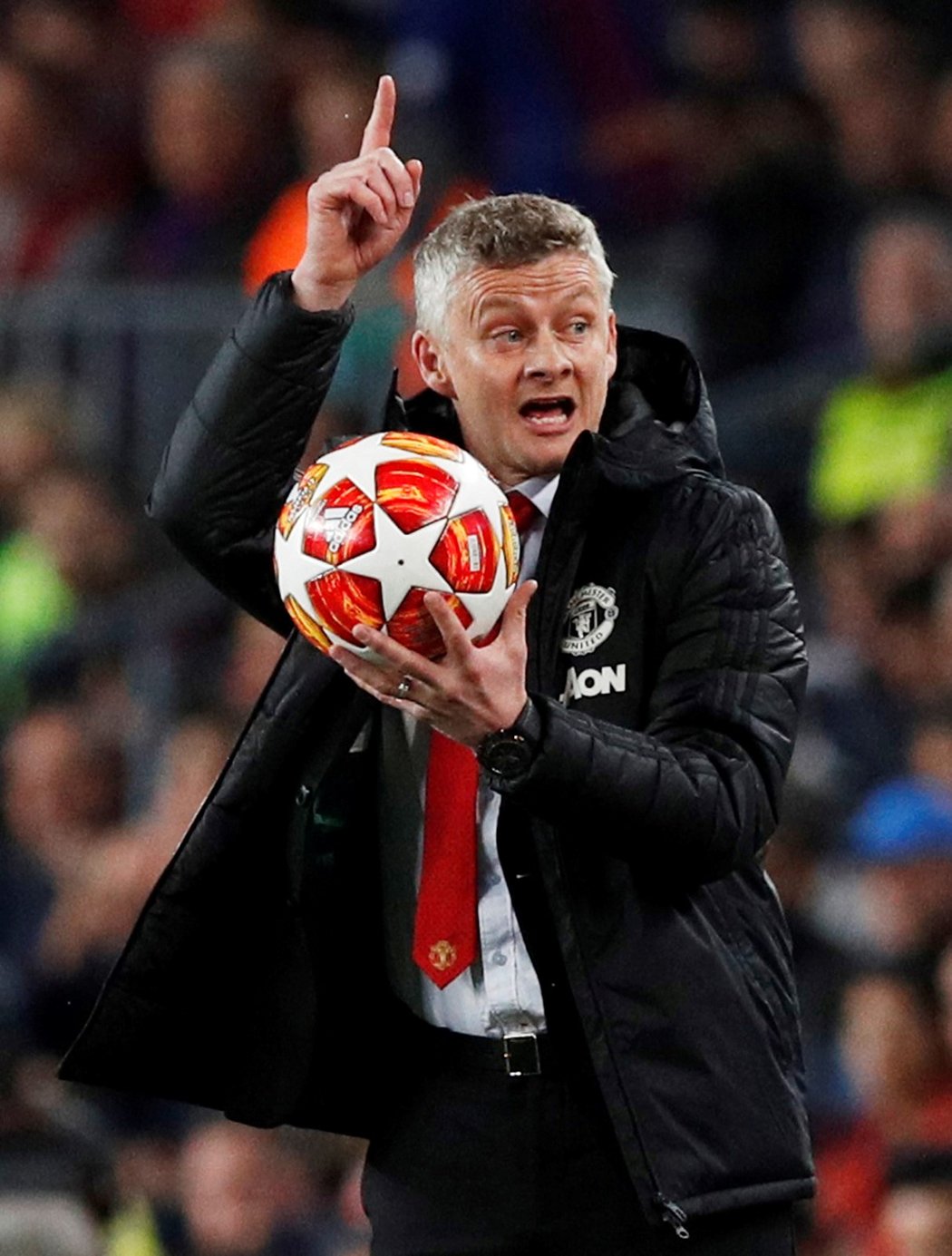 Ole Gunnar Solskjaer nemohl být s prvním poločasem spokojený