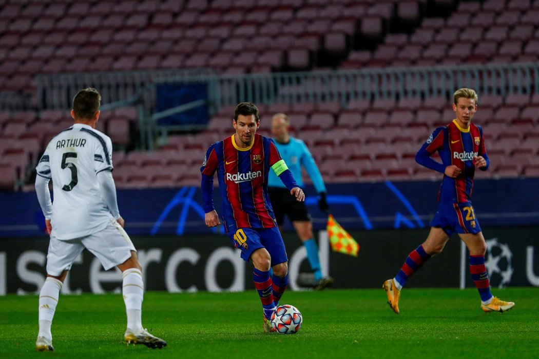 Lionel Messi se proti Juventusu v domácím utkání Ligy mistrů neprosadil, Barcelona prohrála 0:3