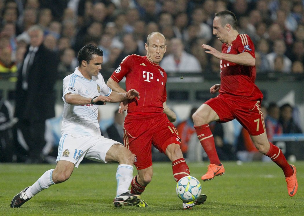 Spolupráce Robben, Ribéry fungovala, Bayern ve Francii vyhrál nad ymarseille 2:0