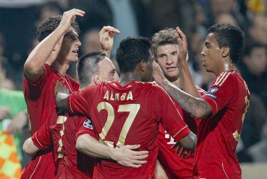 Bayern slaví branku do sítě Marseille