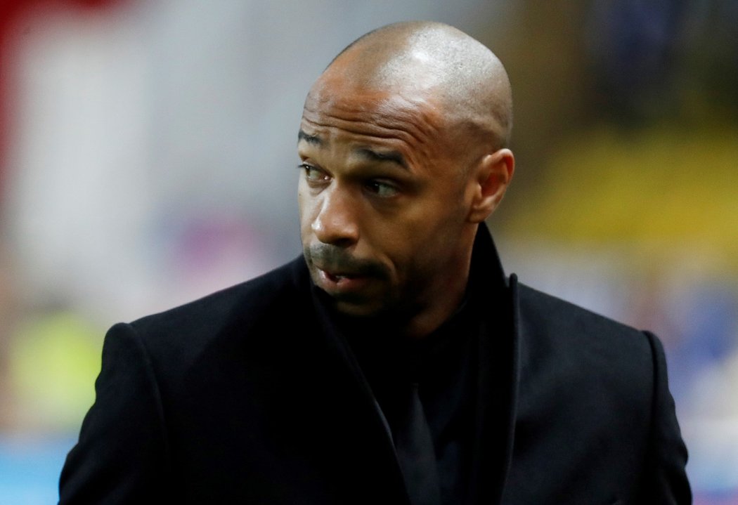 Thierry Henry během zápasu 4. kola Ligy mistrů Monako - Bruggy