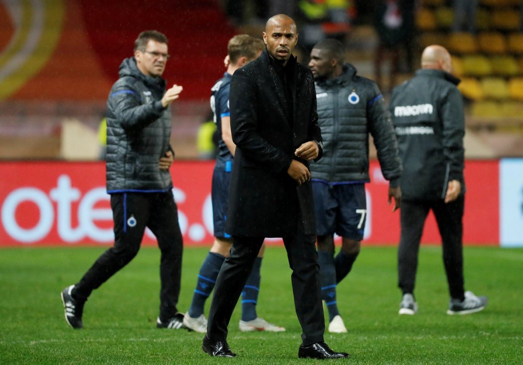 Thierry Henry po prohře Monaka 0:4 s Bruggami v rámci 4.kola základních skupin Ligy mistrů