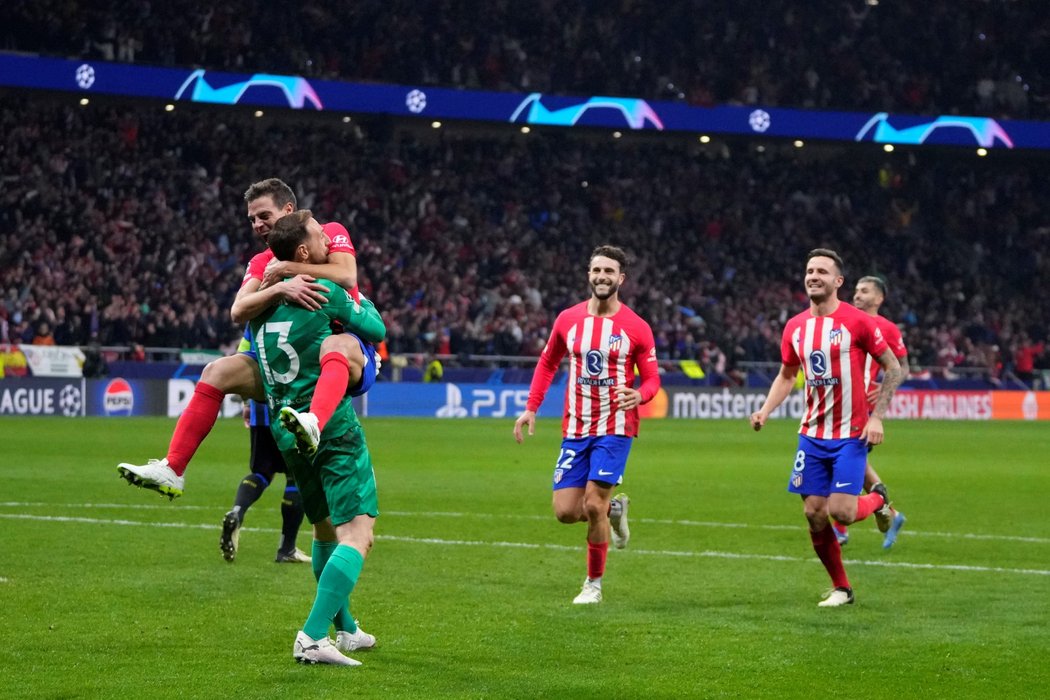 Atlético Madrid zvládlo domácí odvetu osmifinále Ligy mistrů, na penalty zdolalo Inter Milán
