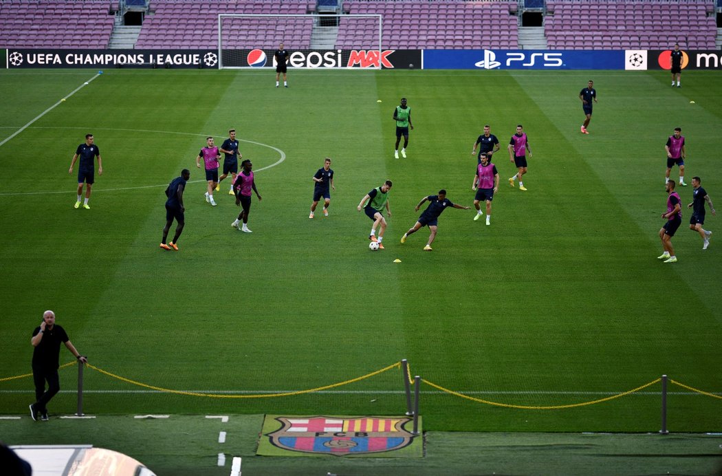 Hráči Plzně si zatrénovali na slavném Camp Nou