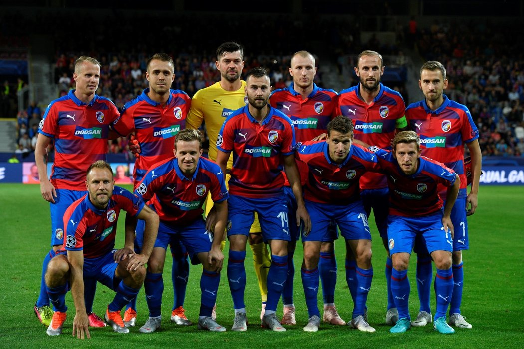 Základní jedenáctka Plzně v prvním zápase základní skupiny Ligy mistrů proti CSKA Moskva