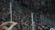 Sparťanský kotel na stadionu Rapidu ve druhém předkole Ligy mistrů