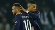 Kylian Mbappé a Neymar po porážce s Bayernem