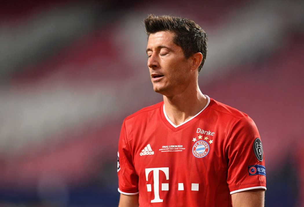 Robert Lewandowski z Bayernu ve finále Ligy mistrů