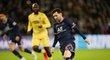 Argentinský útočník Lionel Messi v utkání PSG proti Bruggám