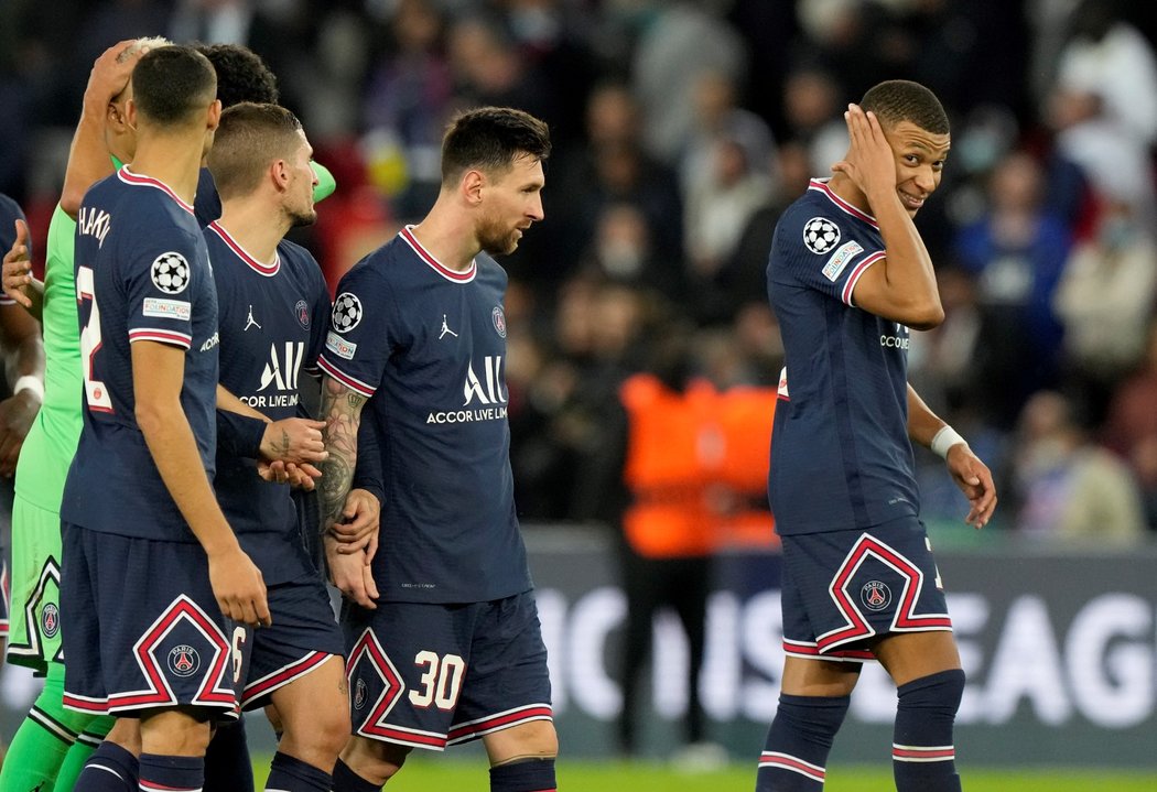 Fotbalisté PSG při výhře 3:2 nad Lipskem v Lize mistrů