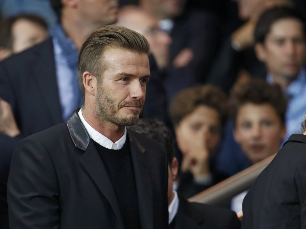 Na zápas Barcelony s PSG se přišel podívat i David Beckham, který v Paříži sám hrál