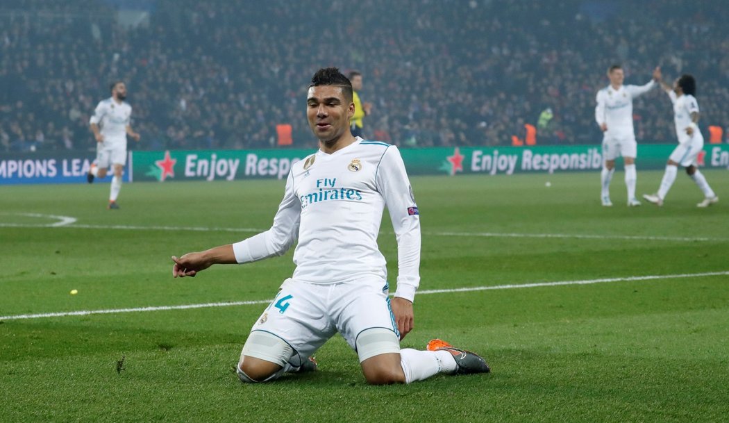 Casemiro slaví branku do sítě PSG