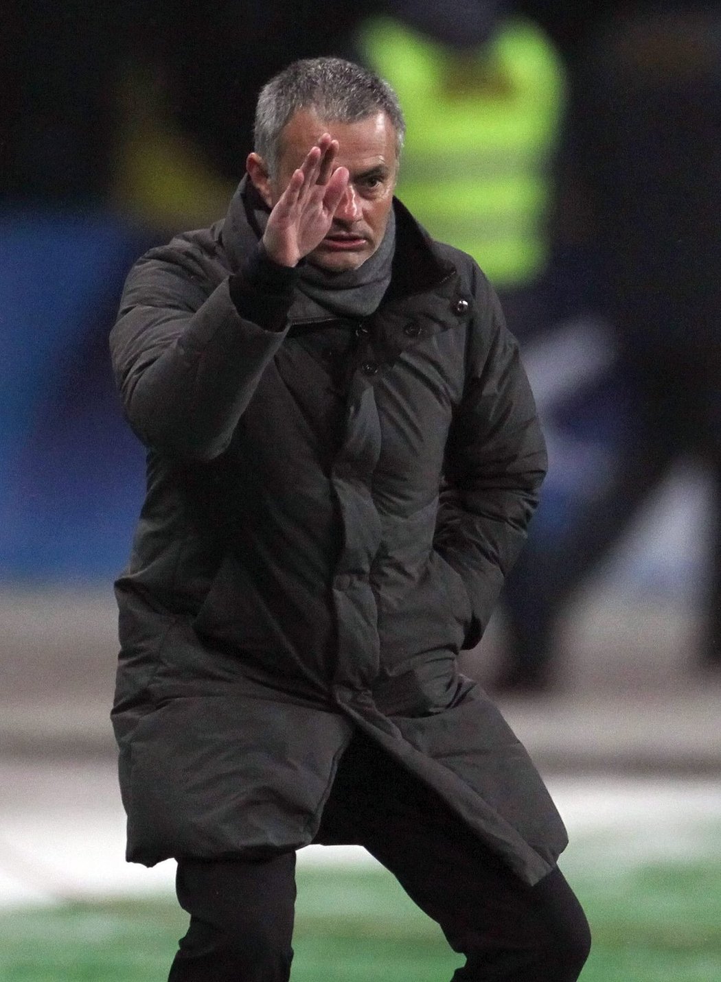 José Mourinho a jeho gesto po skončení duelu proti CSKA Moskva