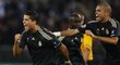 Cristiano Ronaldo z Realu Madrid slaví první gól v Lize mistrů proti Curychu