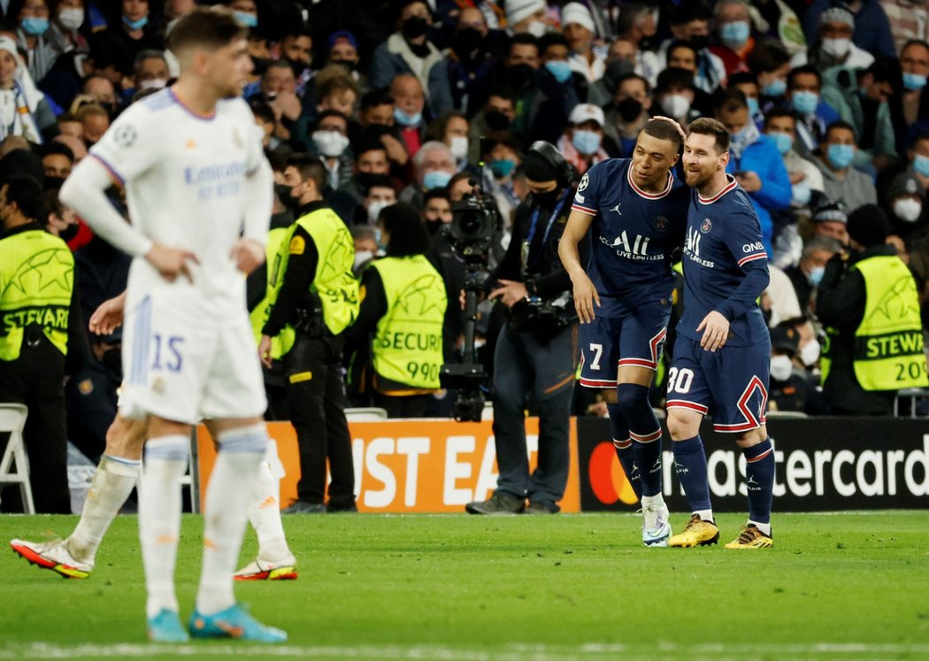 Kylian Mbappé poslal PSG do vedení v odvetě osmifinále Ligy mistrů proti Realu Madrid