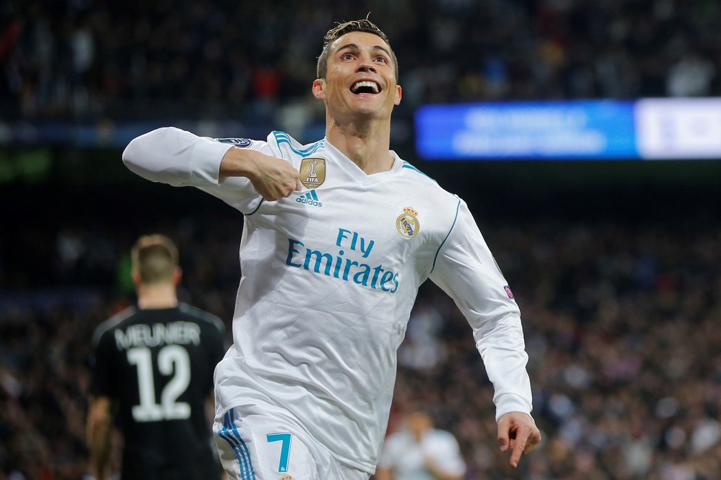 Cristiano Ronaldop poté, co v utkání s PSG proměnil penaltu a Real srovnal na 1:1